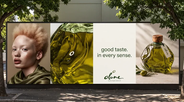 Olune good taste in every sense billboard